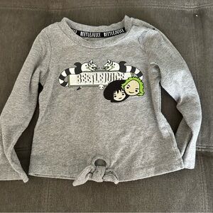 Beetlejuice Kids Gray Long Sleeve Tee